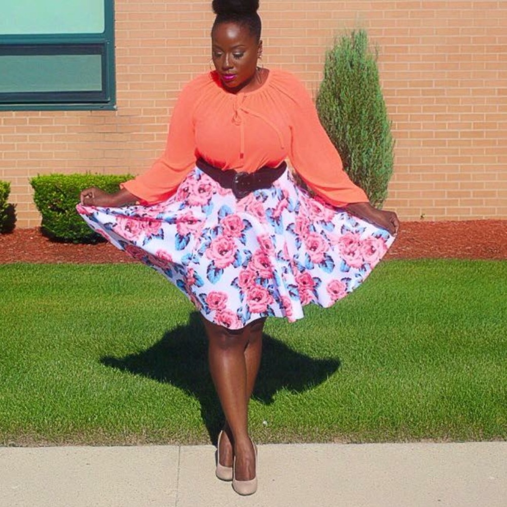 Floral Skirt - Picture 1 of 3